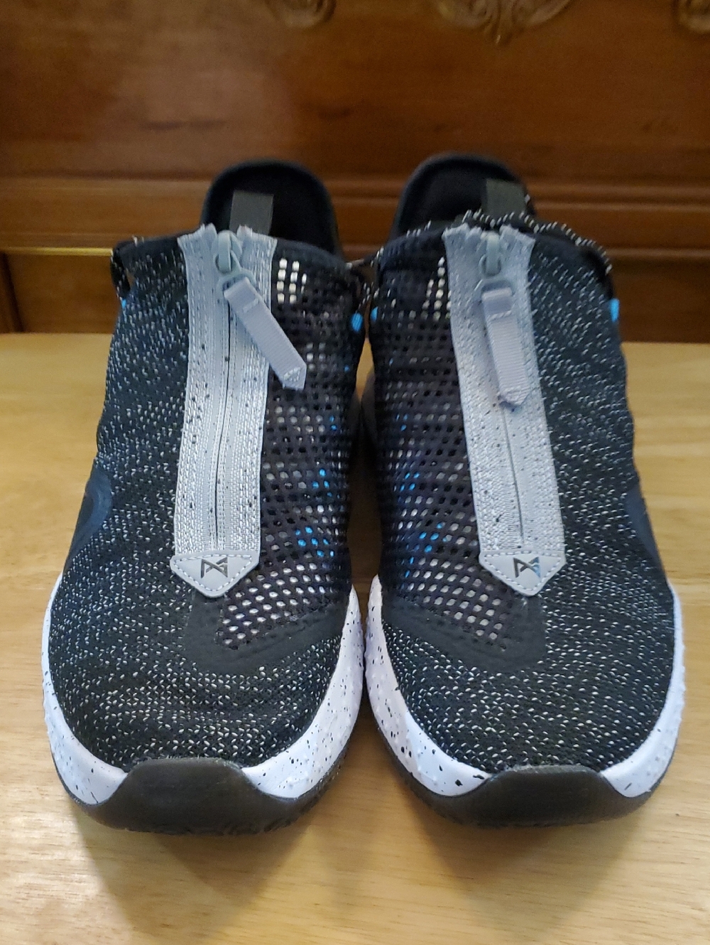 Nike Black and Gray Athletic Slip-On Sneakers